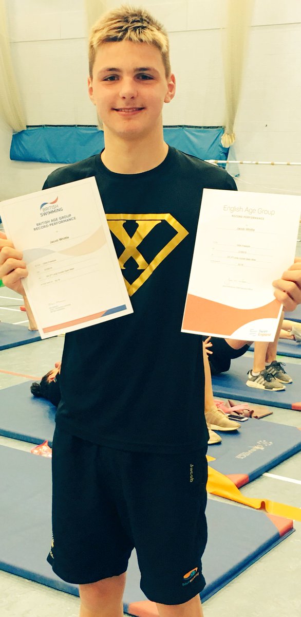DerbyExcelPerf's tweet image. Huge well done Jacob Whittle &amp;amp; thanks for bringing his @britishswimming @Swim_England National Age Group 100m Free record certificates to training this morning #Inspiration #TeamDX @J13CKC @swimjmain