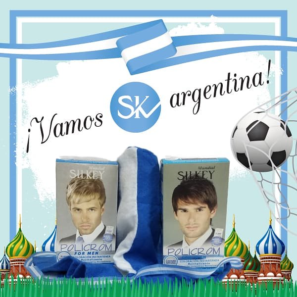 #Silkey en tono mundialista! #Policrom For Men  #VamosArgentina 🇦🇷 #rusia2018