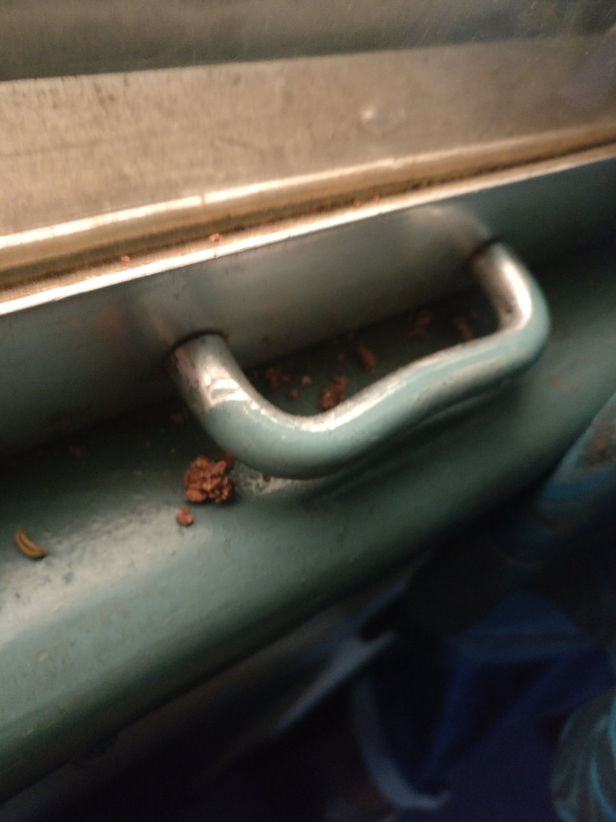mgr7755's tweet photo. @PiyushGoyal sir, why should I travel with dirty and disgusting particles and half working Ac  in second Ac compartment. Train number 12603 https://t.co/mVRunSCB5e