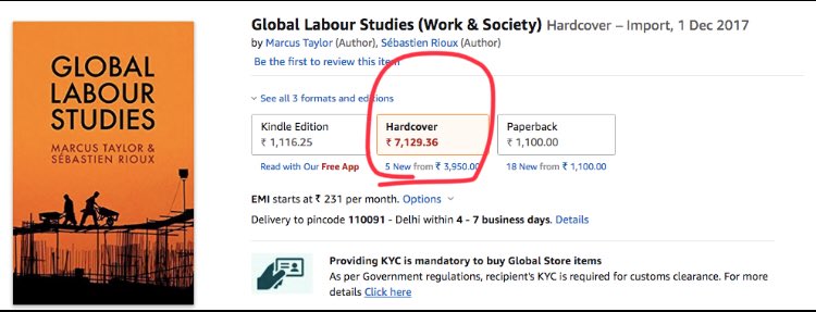 AkritiBhatiaa's tweet image. Can’t digest the irony. 

बात मज़दूरों की और दाम रहीसों वाले! 

How will “workers of the world unite” if knowledge useful for them isn’t accessible to them or even to the students and activists? 

#OpenSourceKnowledge #RedistributeKnowledge