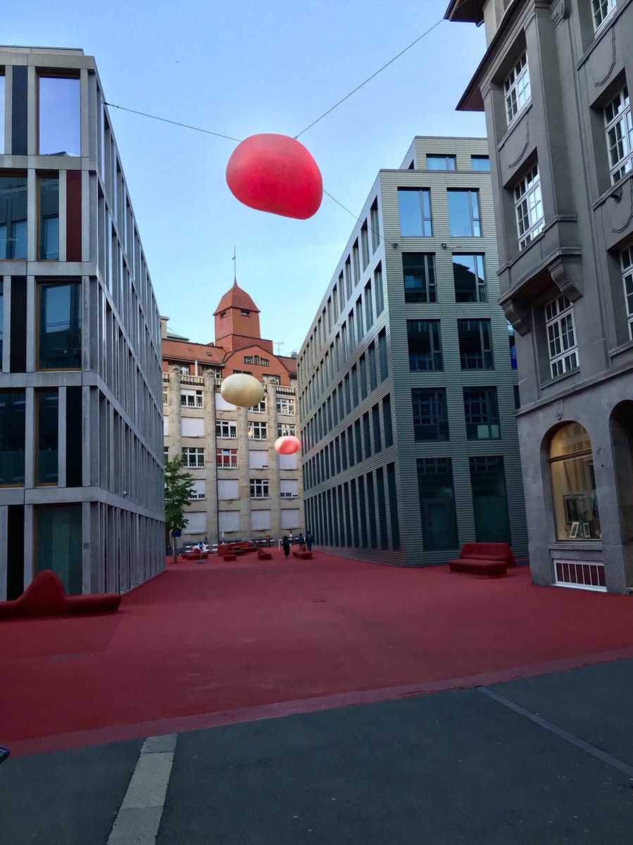AllisonMColbert's tweet image. I believe that #ArtTransforms, a dose of creativity can brighten your day, such as this public square I stumbled on yesterday in #stgallen
