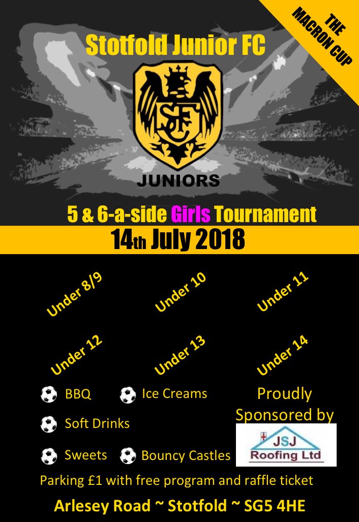 Nearly time for #GirlsTournament, there are still some spaces. If you are involved in a girls football team, get signed up ASAP