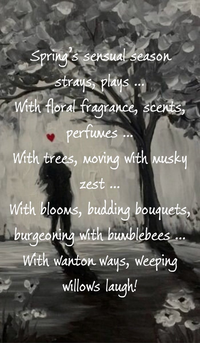 cklafas's tweet photo. Weeping willows laugh ...
#photopoetry #poem #poetryportrait #micropoetry #haiku #writing #amwriting #spokenword https://t.co/W4qx1pVO9p