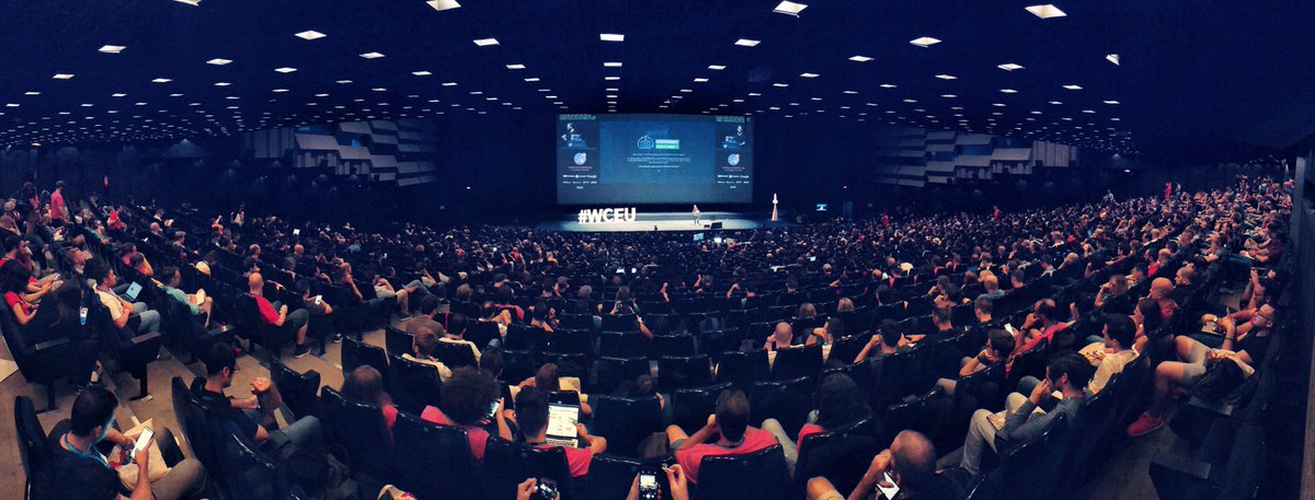 WordCamp Europe (@wceurope) on Twitter photo While we post this photo of a fully packed Milky Way track during <a href="/photomatt/">Matt Mullenweg</a> session yesterday, we are happy to say that so far 2058 people went through our registration desks. 2058 people sharing the same #WCEU values. Thank you! ❤️ While we post this photo of a fully packed Milky Way track during <a href="/photomatt/">Matt Mullenweg</a> session yesterday, we are happy to say that so far 2058 people went through our registration desks. 2058 people sharing the same #WCEU values. Thank you! ❤️