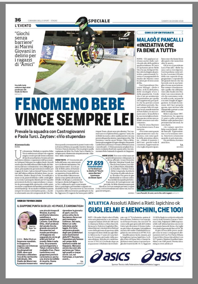 Vittoria 🤩🤩🤩 <a href="/castrito81/">Martin Castro</a> <a href="/paolaturci/">Paola Turci</a> <a href="/Molfettatkd/">Carlo Molfetta</a> #Gsb2018 Grazie <a href="/CorSport/">Corriere dello Sport</a> 😍 <a href="/LaVale_LaVale/">Valeria Castelli</a> <a href="/art4sportONLUS/">Ass. art4sport ONLUS</a>