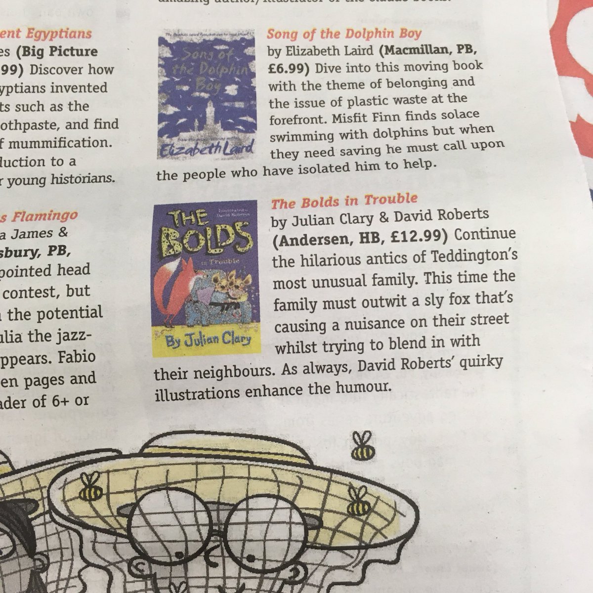 👀 spotted #TheBolds in the #bestnewkidsbooks2018 Guardian supplement, celebrating #IBW18