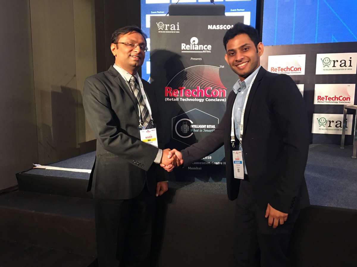 centareum's tweet image. It was great discussing about Centareum with Dr Hitesh Bhatt, Director at RAI, at Retail Association of India (RAI) 
Thanks @ReTechCon for such a great opportunity! 
#RAI #ReTechCon #Retail #Blockchain #ICO #ProximityDeals #news #event # PrivateSale