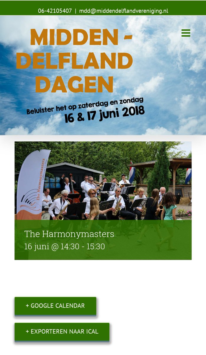 Harmonymasters's tweet photo. Ook wij zijn dit jaar weer van de partij tijdens #MDD2018 van @MiddenDelflandV voor onze traditionele seizoensafsluiting. Dit keer bij De #Buitenplaats Zuidbuurt 85 @VolgVlaardingen v.a. 14:30 swingende muziek https://t.co/sR4gpeP8r4