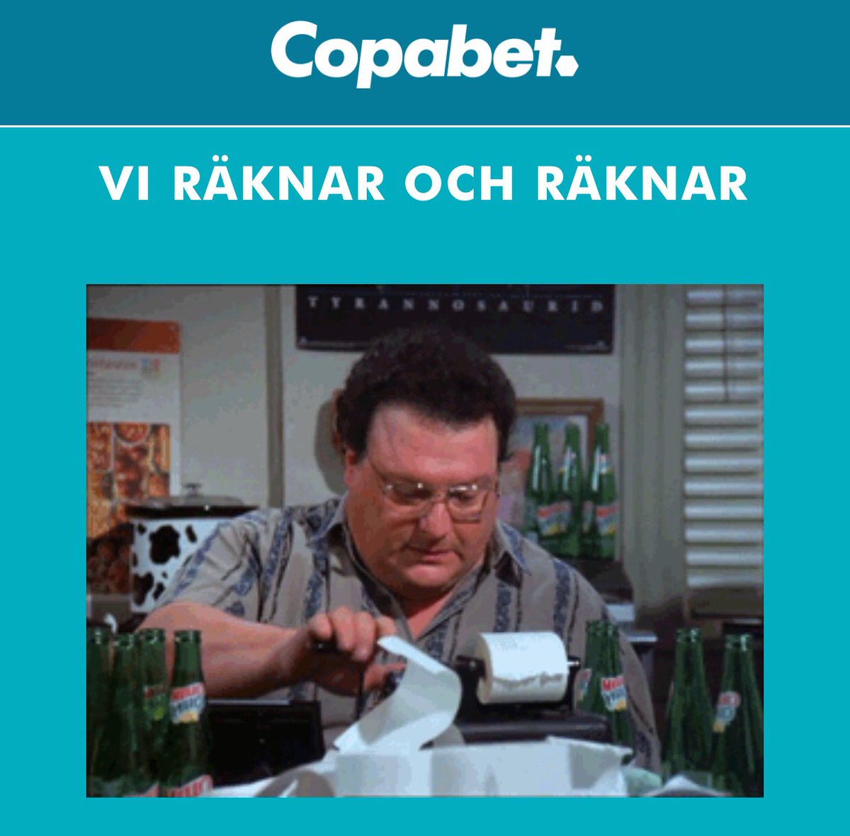 PatrikAhl's tweet photo. Copabet. Nästa mästerskap väljer vi någon annan aktör skulle jag tro. #copabet https://t.co/XNNwZ8pt2g