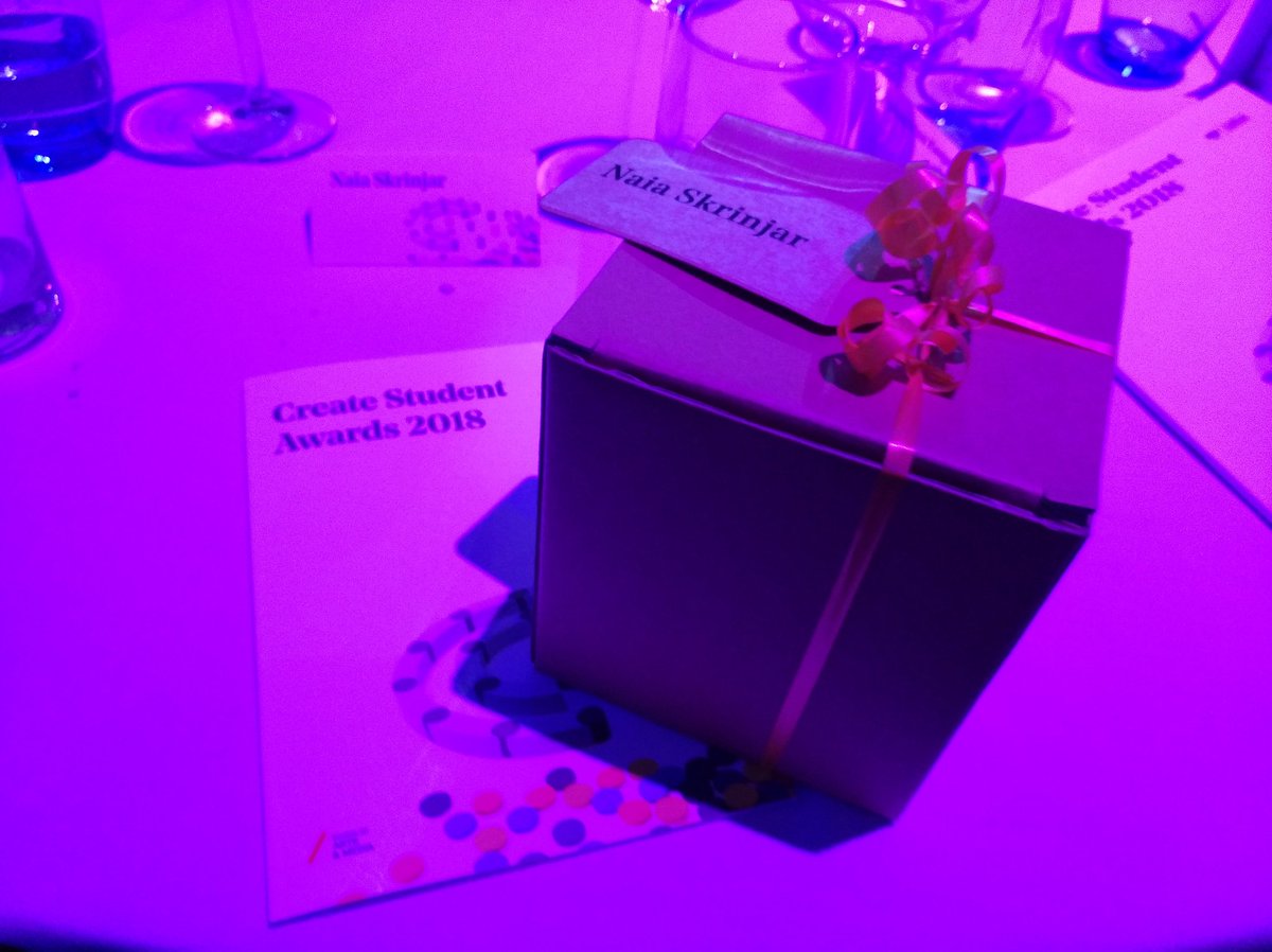hellonaia's tweet photo. It was an honour to be one of the nominees with @tomas_naru at the Create student awards 2018. Thank you Tomas for everything we have achieved together and big congratulations to all the winners, you guys deserved it ! #createawards18 https://t.co/T3UphkOqAB