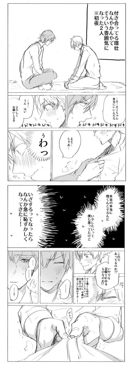 辛抱たまらんくて環壮書きまし!!!!!!た!!!!付き合ってる環壮 