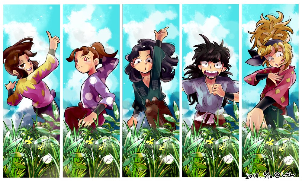 もりねこ忍たま垢 旧しゅん お久しぶり 私服四年生を描いてみたよ 忍たま T Co Mjogswks7l Twitter