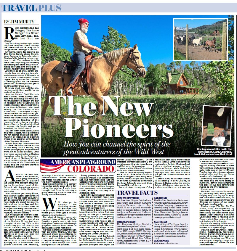 irishdailymail's tweet photo. Further adventures in the Wild West, in Colorado, in your 24-page Weekend section of your Saturday Irish Daily Mail https://t.co/sDBi8bxTC5