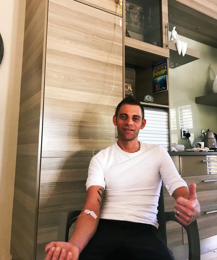 Our Immuno-Boost drip delivered to the International Jockey Superstar &amp; proud South African <a href="/gavlerena07/">Gavin Lerena</a> . All the best with your recovery and wishing you even more greatness to come!