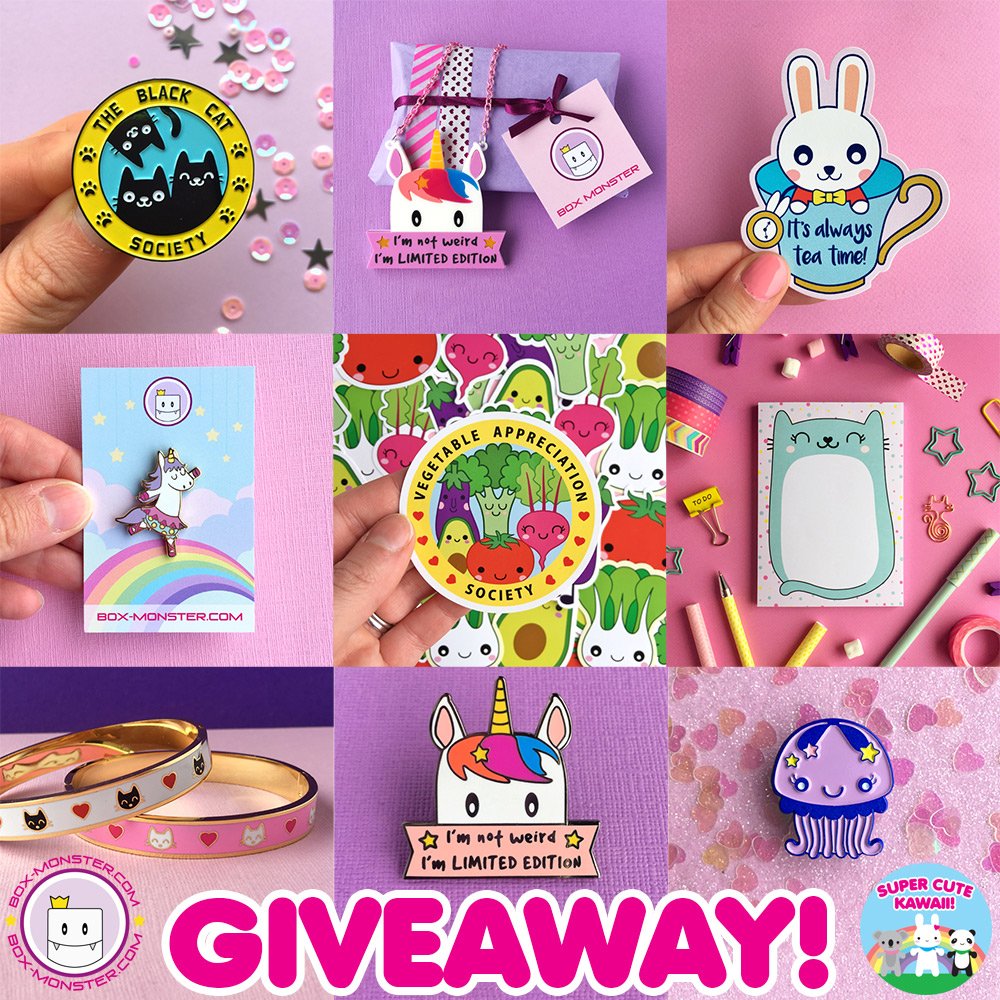 sckawaii's tweet image. Win a £30 gift voucher to spend on colourful kawaii jewellery, accessories, t-shirts and more by @boxmnstr in our new giveaway! Enter at SCK &amp;gt;&amp;gt; supercutekawaii.com/2018/06/box-mo…