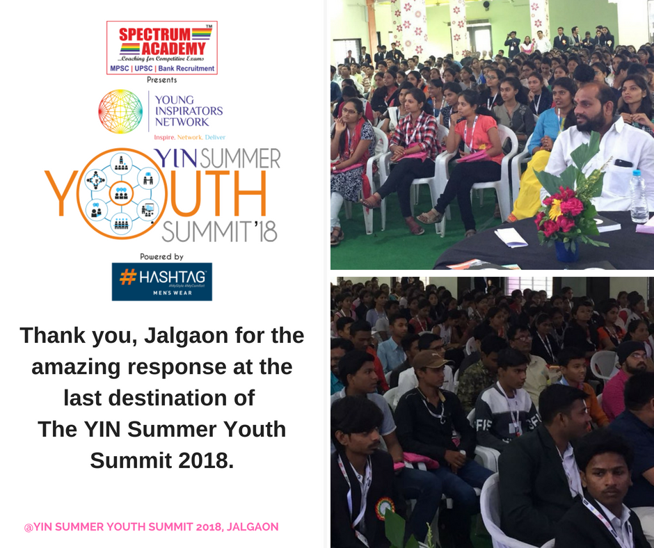 YINforChange's tweet photo. Thank you Jalgaon for the amazing response at the last destination of The YIN Summer Youth Summit 2018.
#yin #yinforchange #summeryouthsummit #Sys18
#youthinspiratorsaward #eduspire #youth 
#younginspiratorsnetwork #yinministers #yinners
#largestyouthsummit https://t.co/gwvmoCDWzt