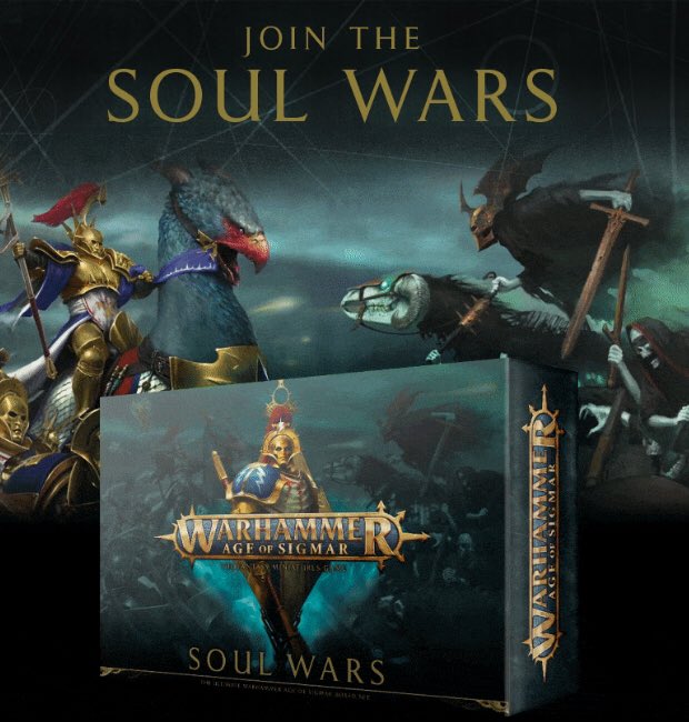 GeekJockPete's tweet photo. The Soul Wars have begun! Pre-order your copy of the world’s greatest fantasy miniatures game now! #AoS2  https://t.co/f2mQCW1YDa https://t.co/PEYXqZ09HU