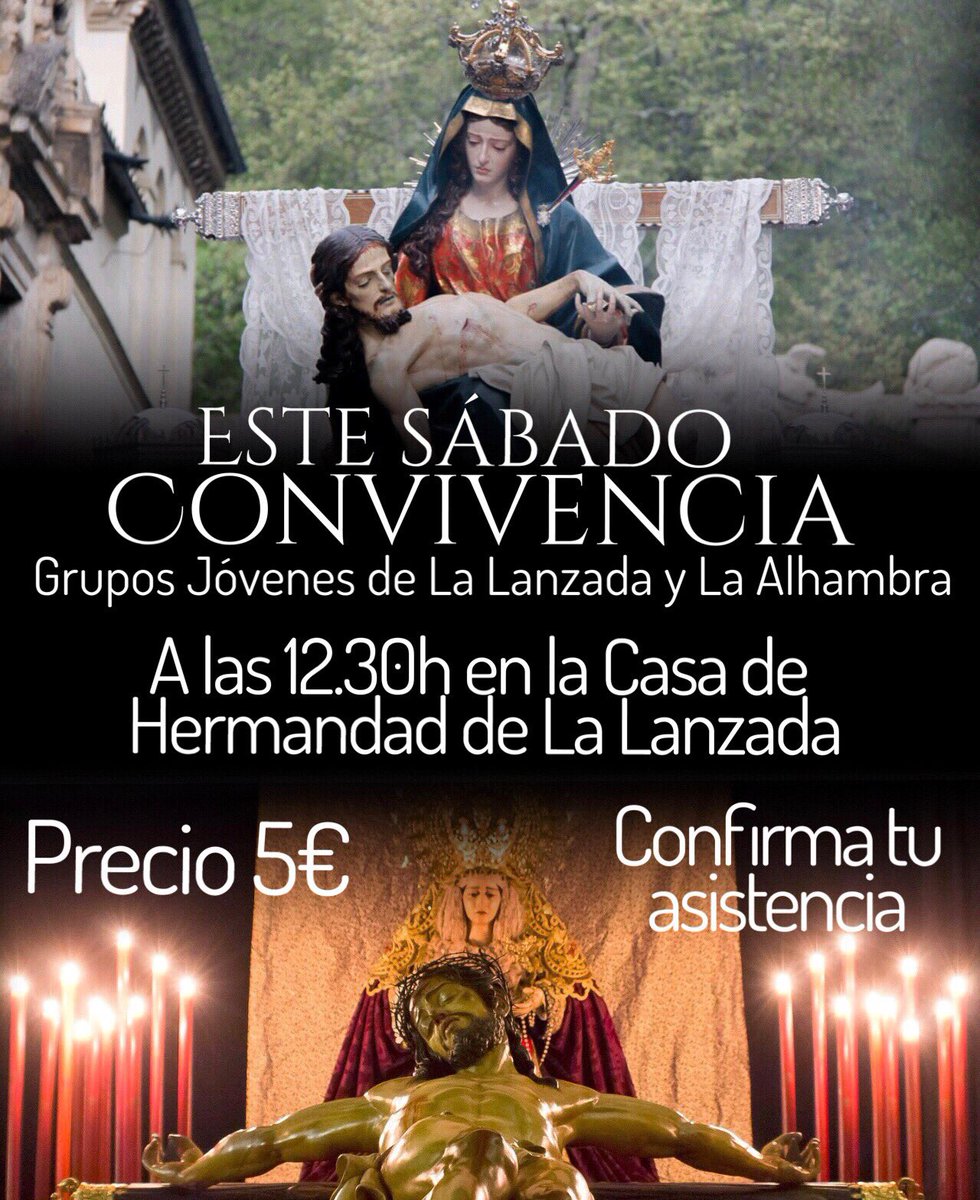 JuventudLanzada's tweet photo. Hoy sábado convivencia con los jóvenes de la Hermandad de la Alhambra. @G_J_Alhambra https://t.co/LWi0W3oHpJ