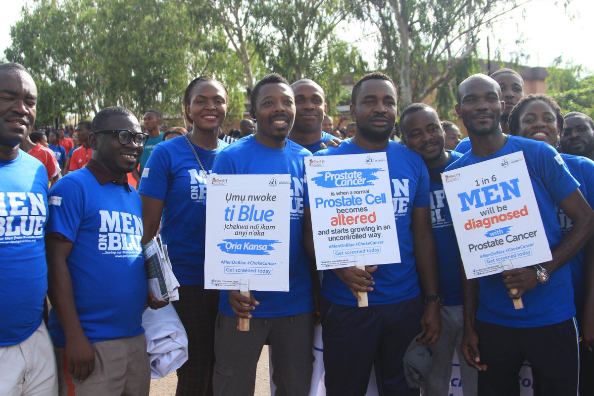 projectpinkblue's tweet photo. We had @iamNaniboi @RawNwanne and #UncleJude During the Road-Walk.
#MenOnBlue #ChokeCancer https://t.co/vPMaL7nzZ2