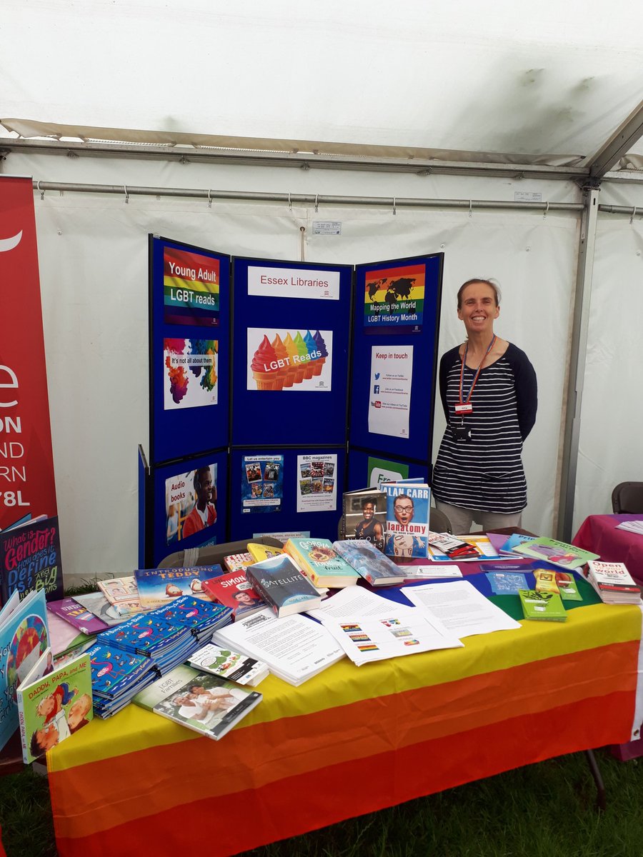 Come and say hello to @EssexLibraries at @EssexPride - find out about all our LGBT resources 🏳️‍🌈🏳️‍🌈🏳️‍🌈