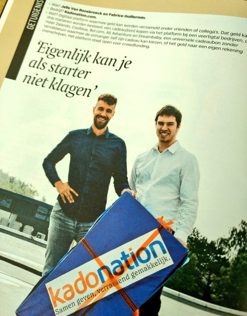 Een oud-student met z'n onderneming in De Tijd, dat zien we graag! <a href="/odiseehogesch/">Hogeschool Odisee</a> #ikdoeict #kadonation #ondernemen #trots