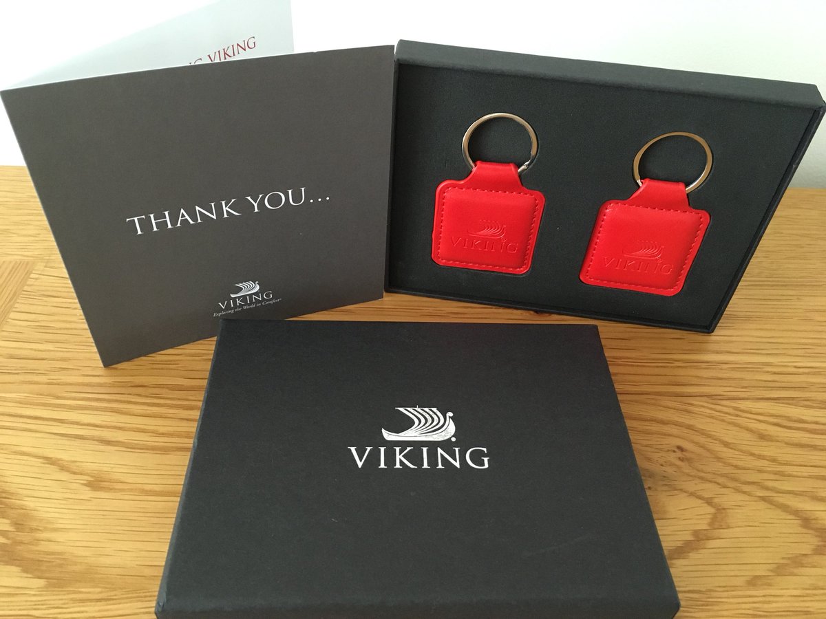 You know you’ve booked a nice standard of holiday when you get a thank you card and little gift through the post. Thanks @VikingCruises @VikingCruisesUK