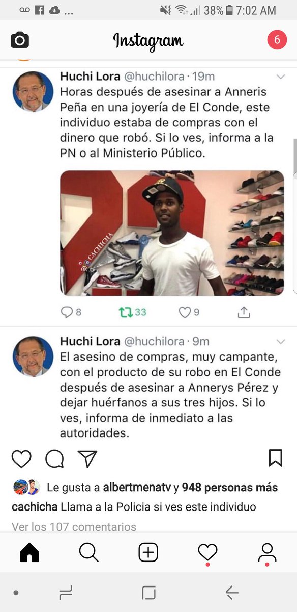 Este hombre es sumamente peligroso y está libre por ahí por nuestras calles. Levantemos nuestras voces, difundamos su imágen. El debe pagar, y pagar muy caro por el crimen de una joven madre.