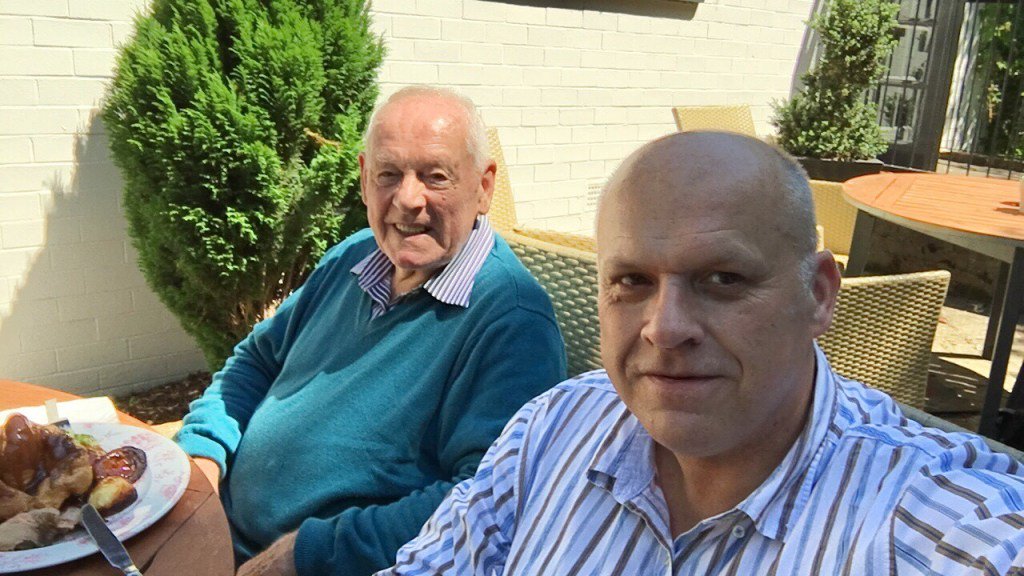 alzheimerssoc's tweet photo. Andy tries to take his Dad out at lunch for a bite to eat and a pint most days. They both consider this a golden time as they are best friends as well as father and son. Read Andy's story here: https://t.co/pvOzQFsh56  

What are you doing with your Dad tomorrow for Father's Day? https://t.co/TZMbHxIotB
