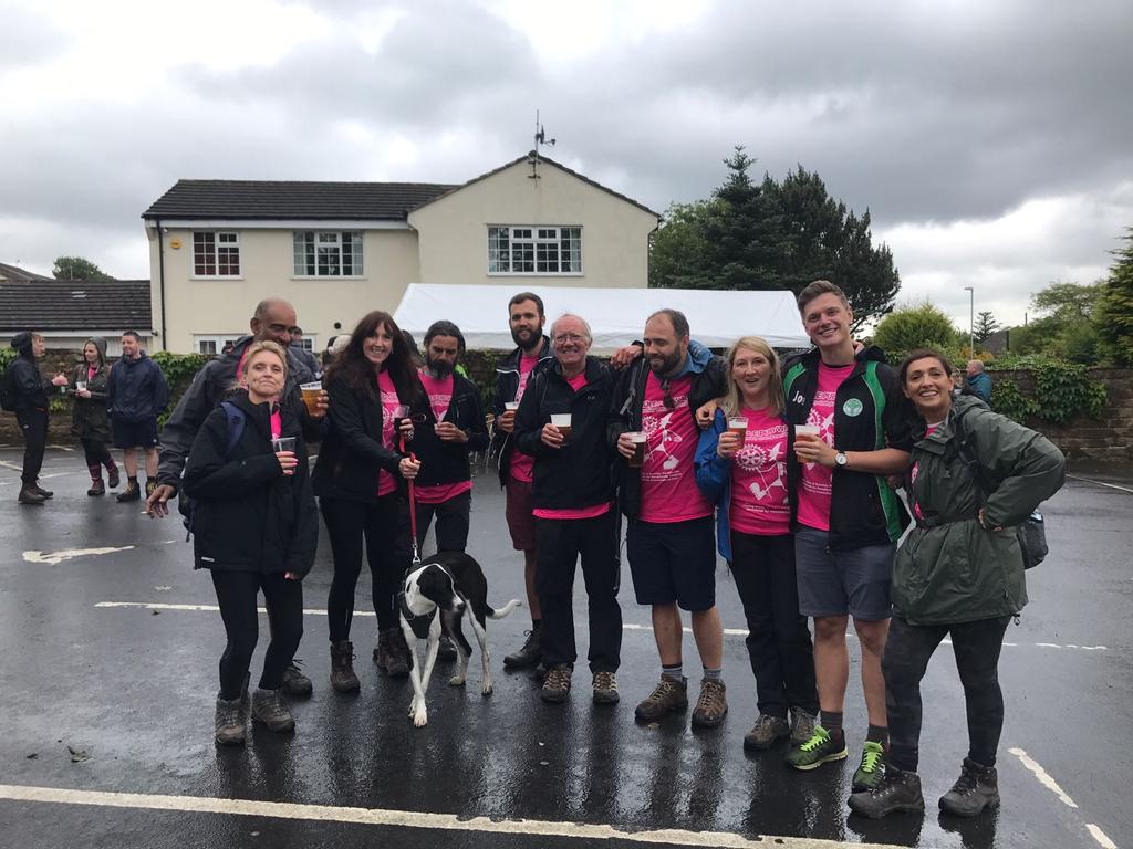 Team @MSVHousing walking for Pendleside Hospice today. Lovely rainy day in Lancashire @rachel_MSV @edward_MSV
