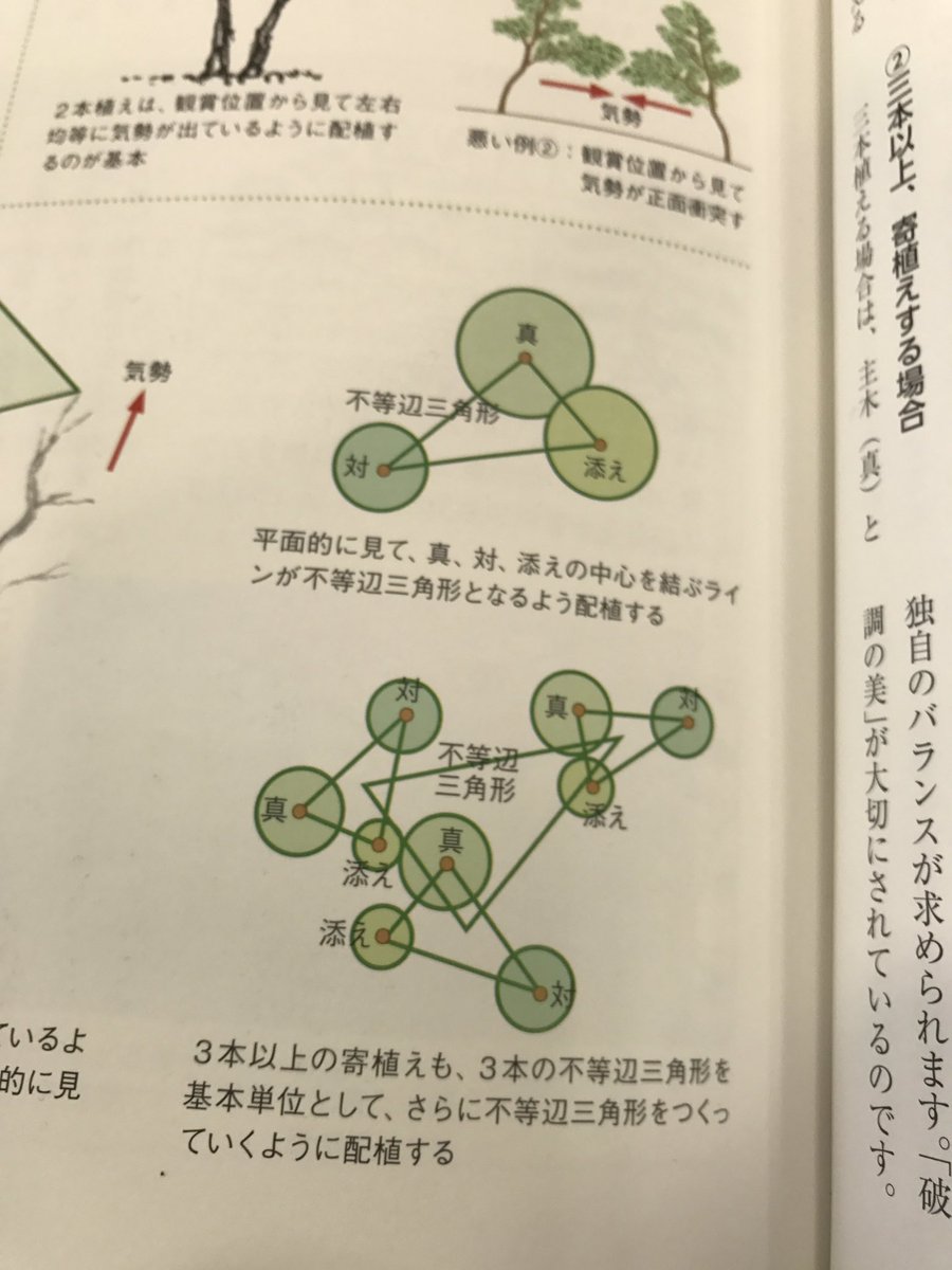 Uzivatel 未発育都市 Na Twitteru 日本庭園の樹木の植え方 不等辺三角形のフラクタル T Co Nxhdiihcwo