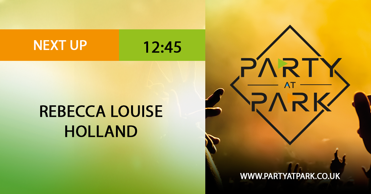 Party_At_Park's tweet photo. Up first on Main Stage is @R3b3cca_Louise! 

#PAP18 #itskickingoff https://t.co/SDn9vGrAnv