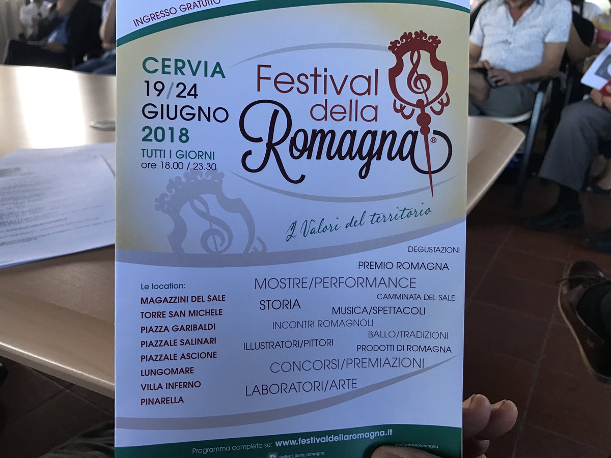 Alla presentazione del #FestivaldellaRomagna, a Cervia dal 19 al 24 giugno con <a href="/LucaCoffari/">Luca Coffari</a> e <a href="/Romagnawebtv_it/">RomagnaWebTv.it</a> . Identità, cultura e contemporaneita' per valorizzare la <a href="/destinromagna/">Destinazione Romagna</a>