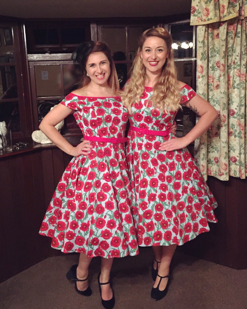 Lovely gig last night celebrating a 55th wedding anniversary down in Dorchester. 
We enjoyed taking our fancy new <a href="/HellBunny/">Hell Bunny</a> dresses for a spin!