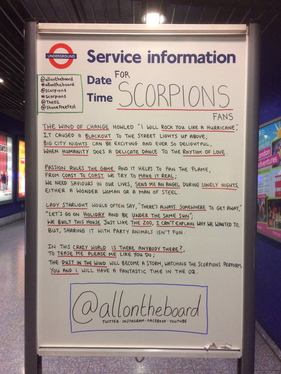 All On The Board On Twitter At Scorpions Will Be Rocking