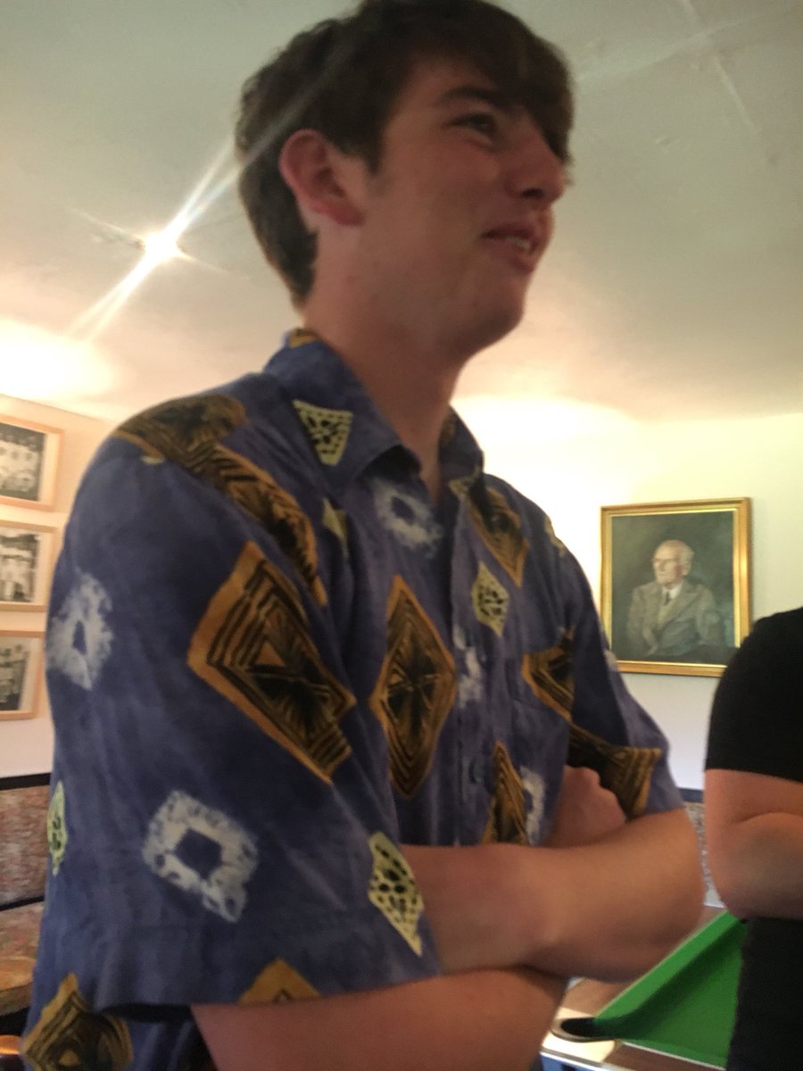 SouthWealdCC's tweet photo. Another week, another dubious shirt choice by @Cameron66Todd Lets hope it brings another 50! #rascal #norti https://t.co/ZQ03iIkx6A