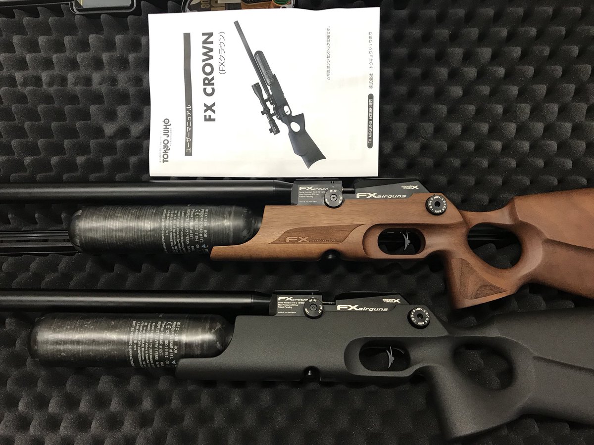 huntingnet1000's tweet photo. Ｎ御夫妻からＦＸクラウン6.35mm シンセモデル、ウッドモデルのご用命を頂きました。御夫妻でＦＸクラウン イケてますね👍👍👍
度重なるご用命、ありがとうございます😊

#fxクラウン #fxairguns #fxcrown #6.35mm https://t.co/Yo2SpQvHAx
