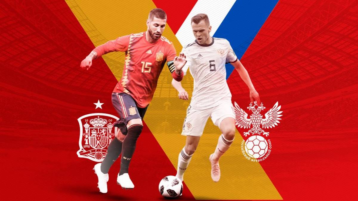 RteFaisanOro's tweet photo. Octavos de final del Mundial de Rusia 2018 que enfrenta a nuestra selección, España, contra Rusia #ElFaisánDeOroConElMundial #ElFaisánDeOro #VamosEspaña #YoVoyContigo #APorEllos #SelecciónEspañola #RFEF https://t.co/Eibn64SaWP