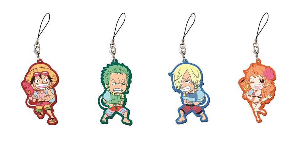 新商品】麦わらストア限定 クリアラバーストラップ vol.2 ルフィ/ゾロ