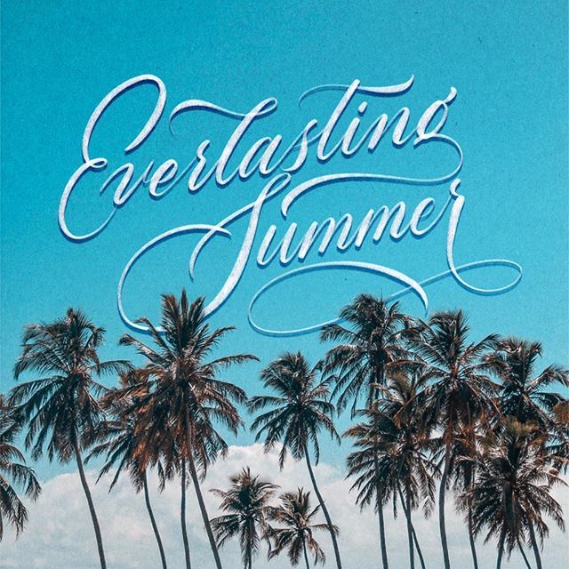 Everlasting Summer .
Done in @Procreate app
Brush : Lapiz brush 
Link to shop in profile .
.
.
.
.
.
.
.
.
.
.
.
.
#digitallettering #goodtype  #ipadlettering #ligaturecollective #typespire #letteringco #unsplash #letteringchallenge #handletterer #graphi… bit.ly/2KquFH2