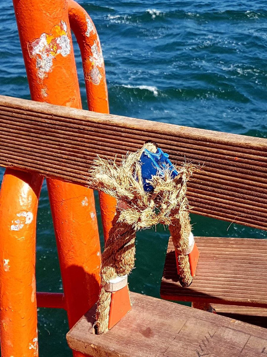 Serious ladder defect. Potentially very dangerous MV STEN HEIM #dangerousladders