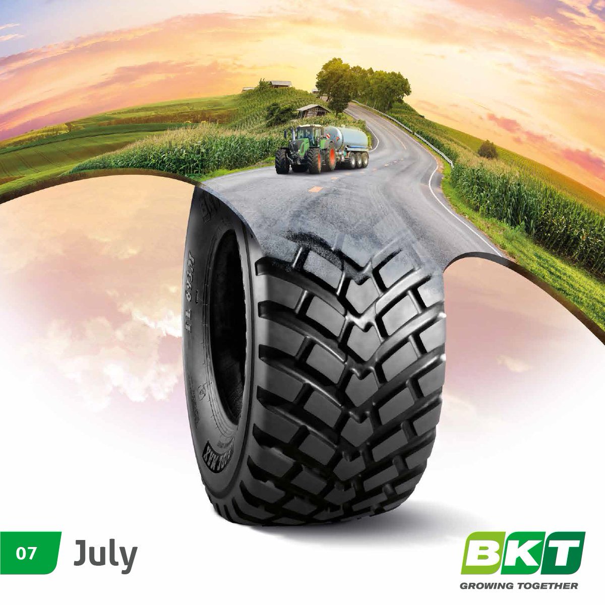 BKTtires's tweet photo. 🗓️ In the fields, at the construction site, in the ports: wherever you’re working this month, have a great July!
#BKTyear #ALongWayTogether #EnjoyJuly https://t.co/B3ahbHkItU
