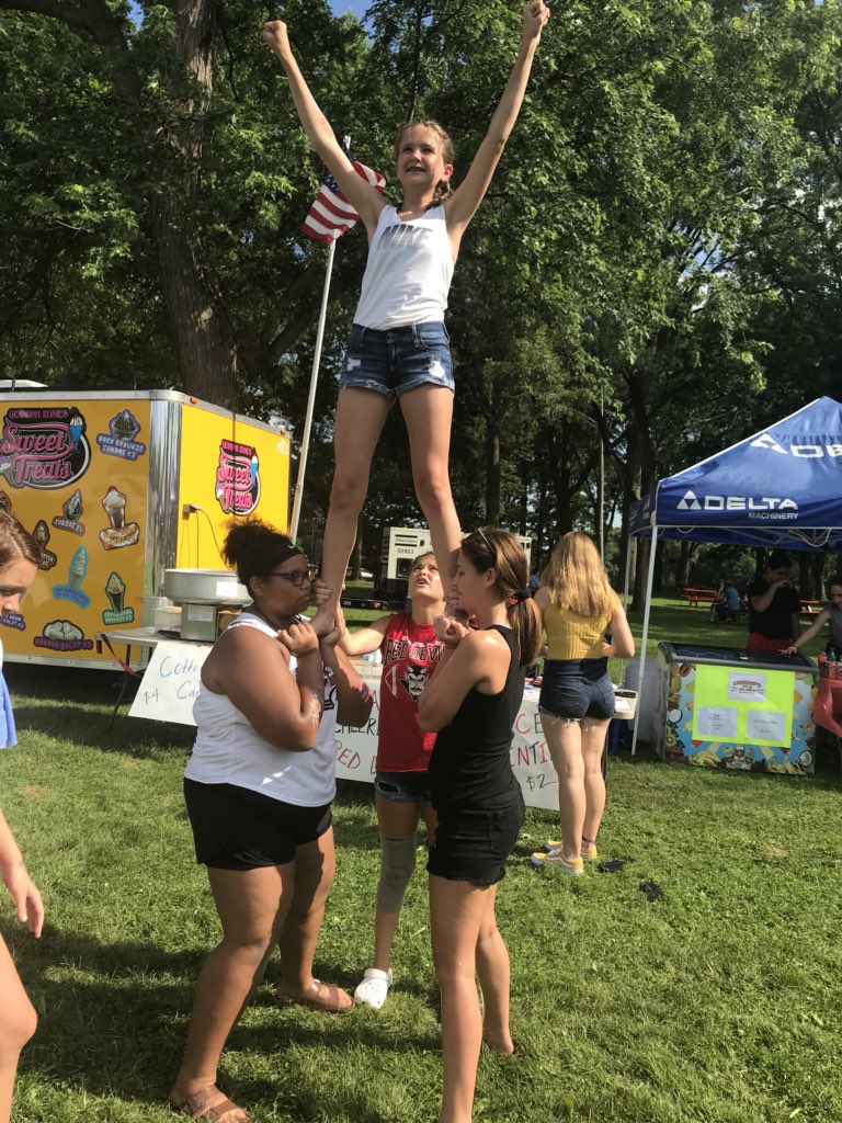 Practicing stunts