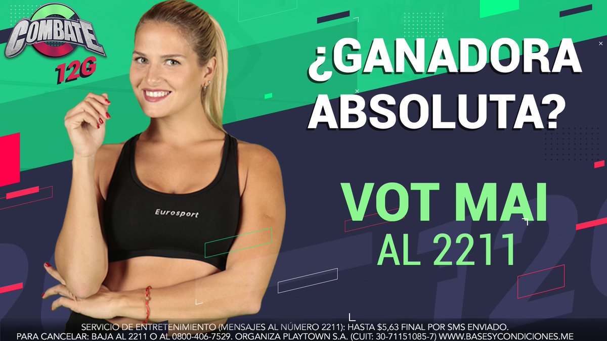combatearg's tweet photo. ¡¡El equipo Verde es el Campeón de la 12G!! 💚🥳
¡¡Vos elegís quién es el Campeón Absoluto!!

VOT CONGO AL 2211
VOT BRENDA AL 2211
VOT DAMI AL 2211
VOT MAI AL 2211

#ElCampeonDeCombate https://t.co/sc2laizkBW