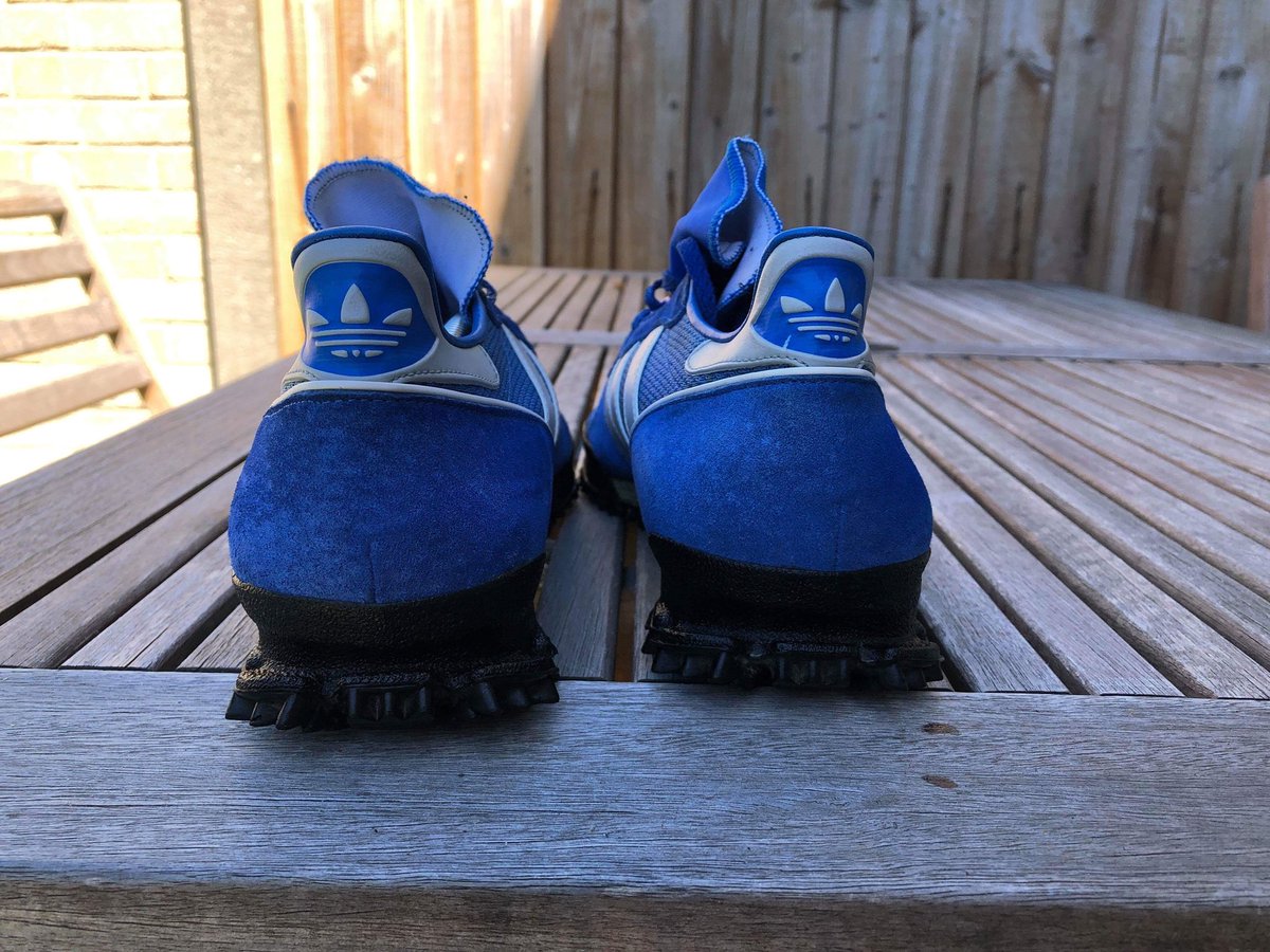 clarksters71's tweet photo. Deep cleaned #adidas #adidasiriginals #vintage #marathintr #adidaswearingloyal #forthosethatknow #ktf #addiction #obsessed #aditastic #adilove #3stripes #coolaschuff #iconic #adidassler #dasslersfinest @aoatop5 /// 😉✌🏻 https://t.co/WPvYLrZRoW