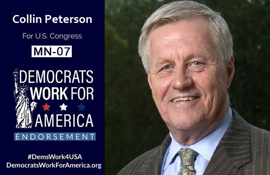 DemsWork4USA's tweet photo. RT! #Minnesota CD7 #Election2018 #WinBlue
Support COLLIN PETERSON #MN07,& @DemsWork4USA
Curr. US House Rep #MN7
👉https://t.co/e4iyvyNzTm
#YesWeCan #KeepItBlue
#MNpol #MNpolitics #Healthcare #Agriculture #Veterans #Democrats #progressives #Dems #IND #NPP #NPP2018 #DemsWork4USA https://t.co/5u1Bdvp6vz