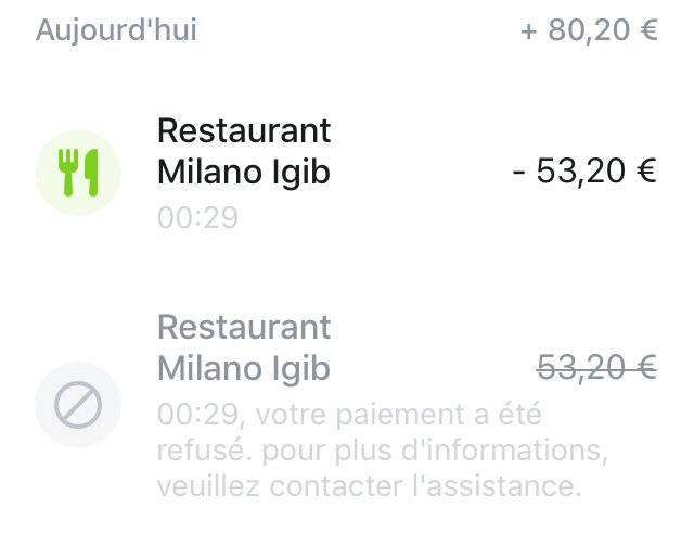 MarcoZapM's tweet photo. Hey @RevolutApp could you explain why a refused transaction has been in fact processed as paid? :( https://t.co/bRK1Hq25Un