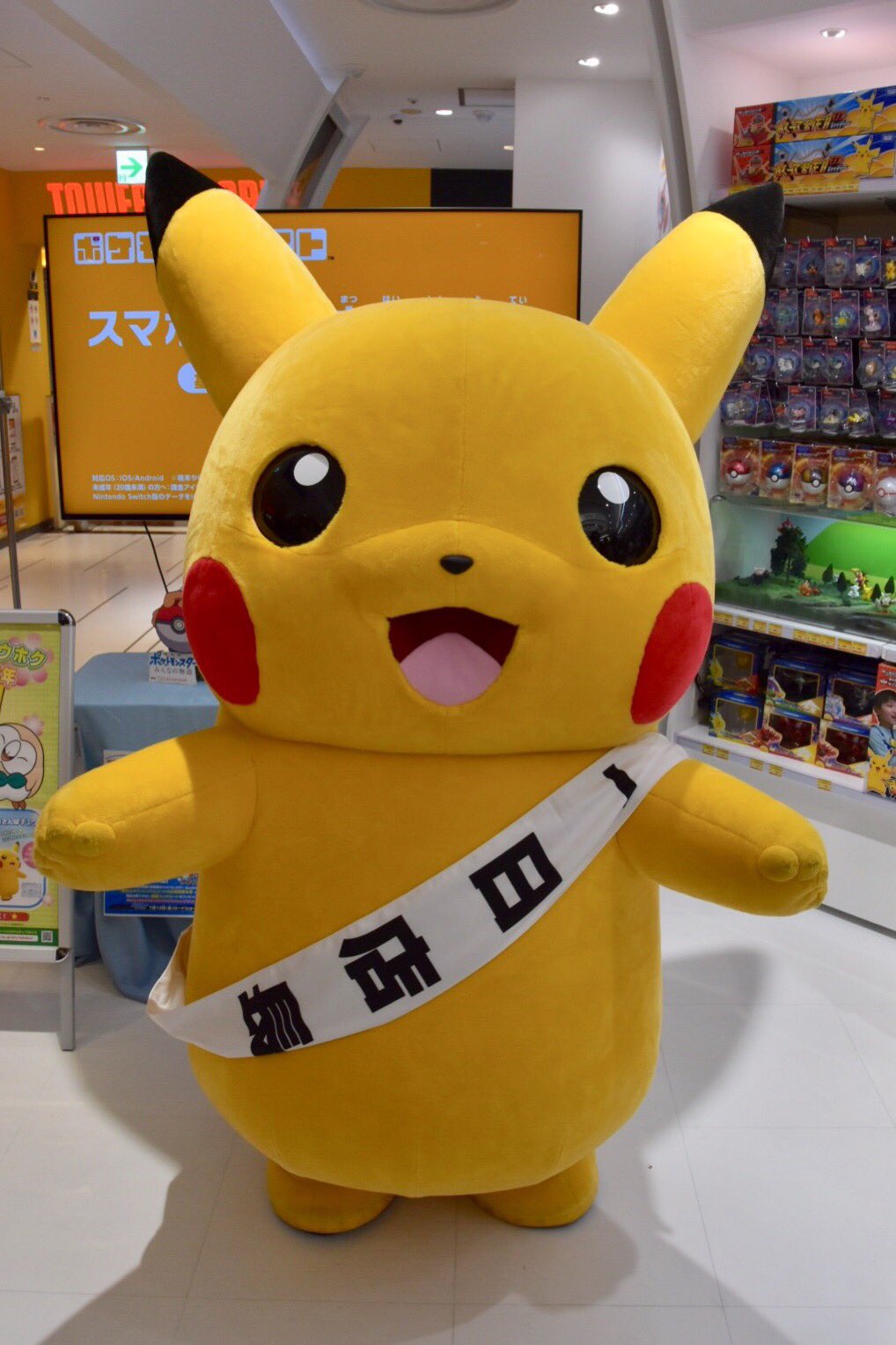 ぬいぐるみ ピカチュウ いちにちてんちょう ポケモンセンター 2006