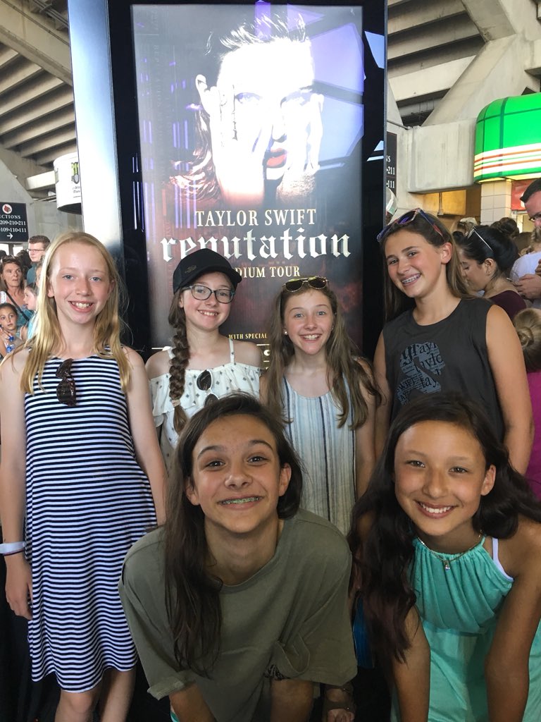 To the generous benefactor who donated tickets to Girl Scouts of Kentuckiana for tonight’s concert, Troop 346 can’t thank you enough!  We 🖤 Taylor! 🐍 #repTourLouisville #girlscouts #Swifties