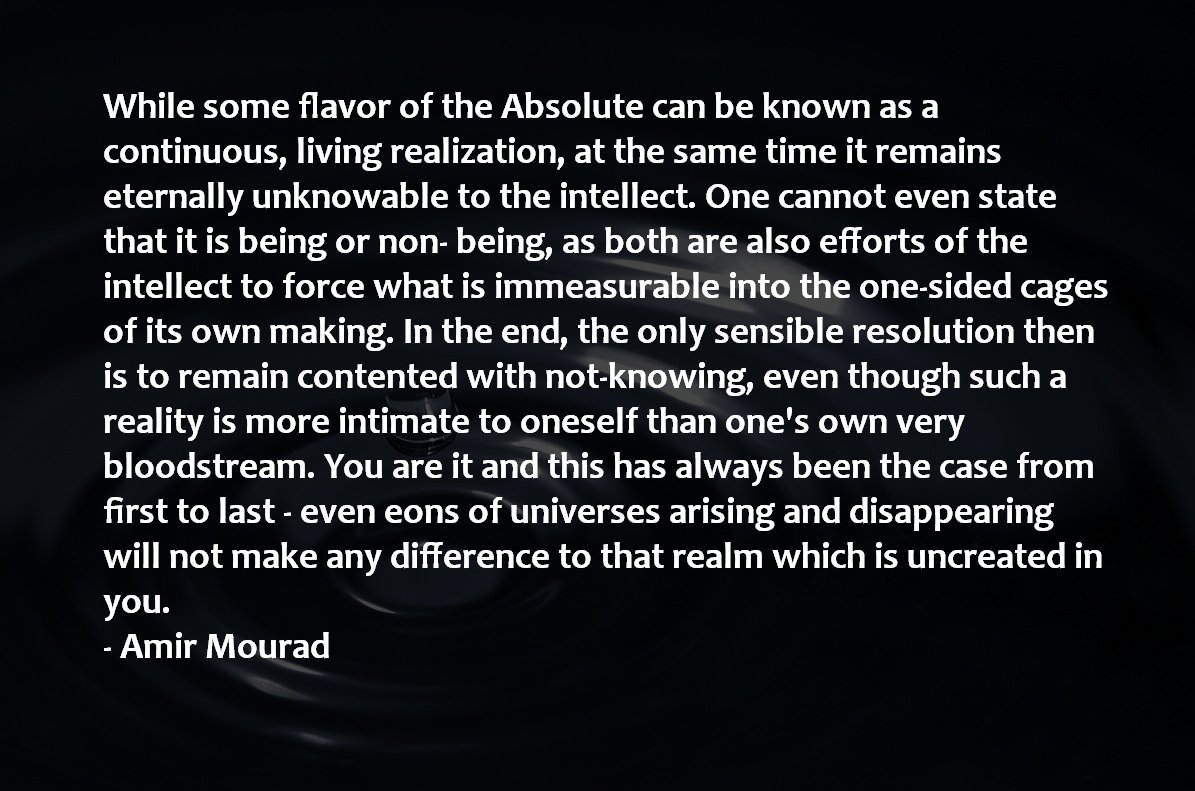 PriorToMind's tweet photo. #AmirMourad @ShunyaYoga #Parabrahman #notknowing #shunyata https://t.co/qoL63uYYSG