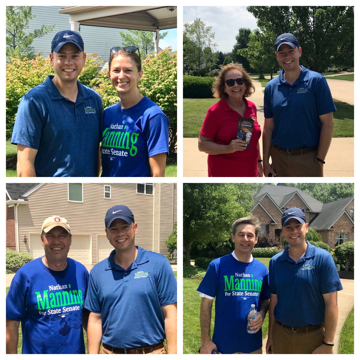 manningforohio's tweet photo. Despite the heat, #TeamManning was out knocking doors in Avon today. Thank you to our wonderful volunteers who joined us! https://t.co/K3boeVEnKo